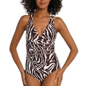 Animal print one piece